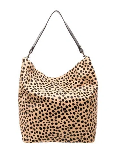 Pre-owned Parker Thatch Ponyhair Hobo In Brown