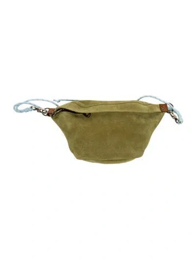 Pre-owned Parker Thatch Suede Belt Bag In Green