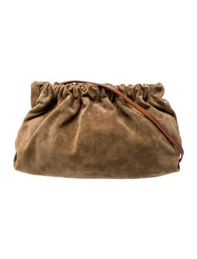 Pre-owned Parker Thatch Suede Brunello Cucinelli In Neutral