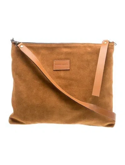 Pre-owned Parker Thatch Suede Shoulder Bag W/ Tags In Brown