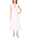 Parker The Abria Cotton Plunging-neck Drop-waist Midi Dress