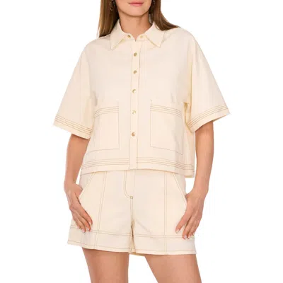 Parker The Alex Short Sleeve Jacket In Buttercream