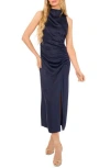 Parker The Ayla Ruched Satin Midi Dress