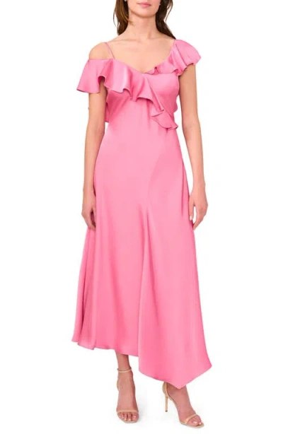 Parker The Bridget Ruffle One-shoulder Dress In Cashmere Rose