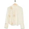 Parker The Corbin Long Sleeve Button Front Shirt In White