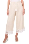 Parker The Daniela Wide Leg Crop Pants In Beige