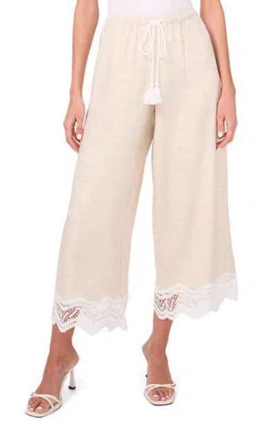 Parker The Daniela Wide Leg Crop Pants In Beige