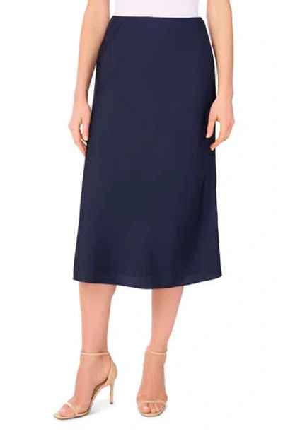 Parker The Elia Solid Midi Skirt In Blue