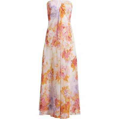 Parker The Emerson Floral Strapless Dress In Multi