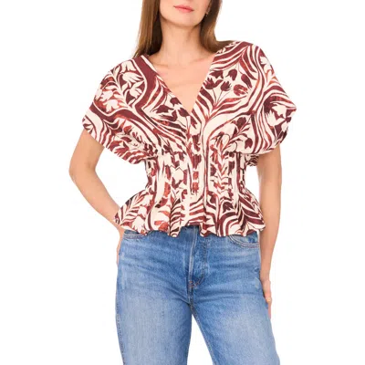 Parker The Hallie V-neck Top In Brown