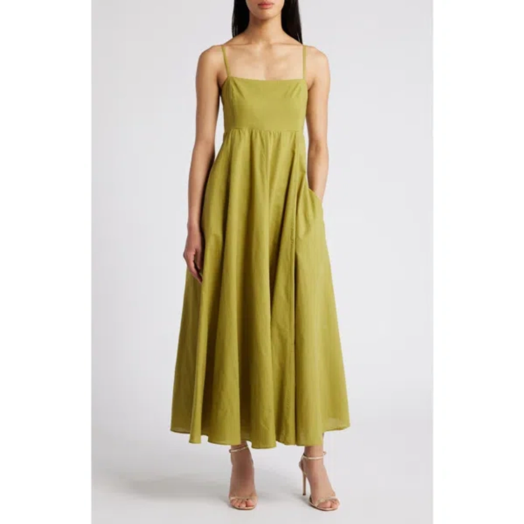 Parker The Izzie Maxi Sundress In Iguana Green | ModeSens