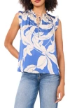 Parker The Jenna Print Top In Blue