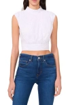 Parker The Julianne Pinstripe Crop Top In Jean
