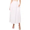 Parker The Julianne Pinstripe Maxi Skirt In Lucent White