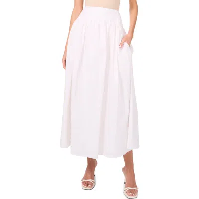 Parker The Julianne Pinstripe Maxi Skirt In Lucent White