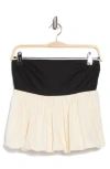 Parker The Leia Bubble Hem Peplum Top In Black