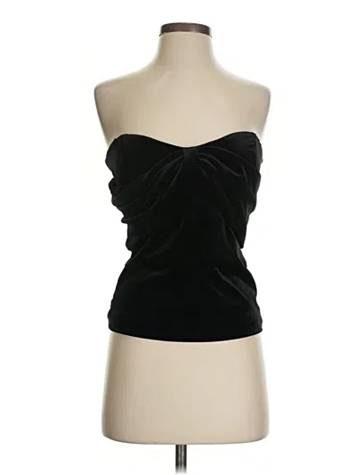 Pre-owned Parker Tube Top Black Strapless Neckline Tops