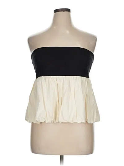 Pre-owned Parker Tube Top Ivory Strapless Neckline Tops