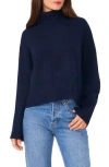 Parker Turtleneck Crop Sweater In Classic Navy