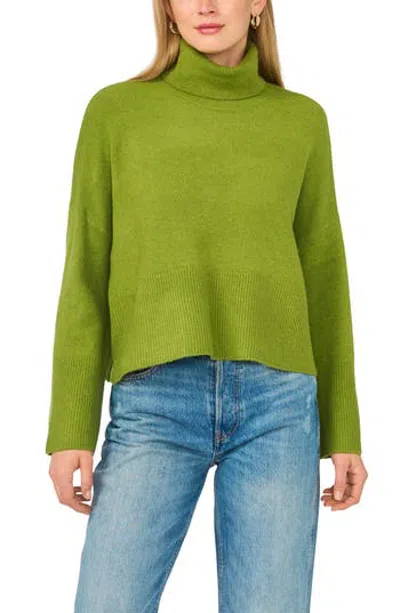 Parker Turtleneck Crop Sweater In Kelp Forest