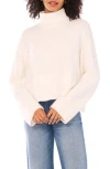Parker Turtleneck Crop Sweater In White