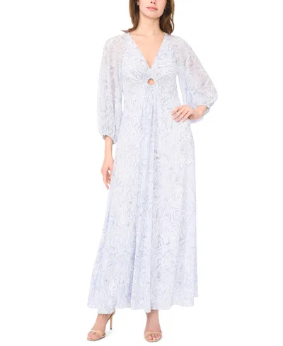 Parker Women's Balloon-sleeve Twist-front Maxi Dress In White