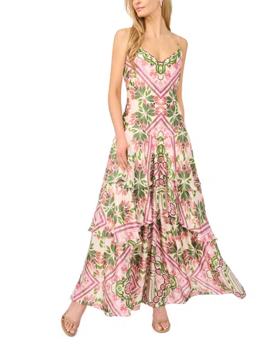 Parker Women's Printed V-neck Tiered Maxi Dress In Multi