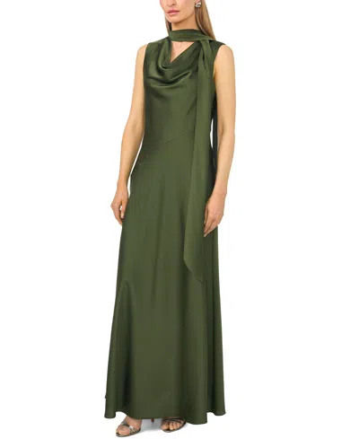 Parker Women's Sleeveless Cowl Neck Scarf-tie Maxi Dress