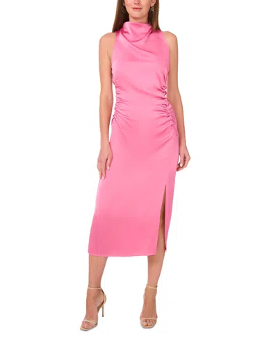 Parker Women's The Ayla Ruched Mock-neck Midi Dress In Cashmere Rose