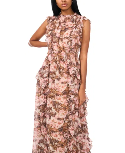 Parker Women's The Brooke Ruffled Sleeveless Maxi Dress In Camel Cogn