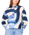 Parker Women's The Jay Printed Collared Button-front Shirt In Blue