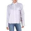 Parker Womens Pinstripe Cotton Button-down Top