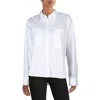 Parker Womens Pocket Cotton Button-down Top