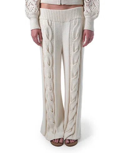 Parker Zinn Sutton Cable Pant In White