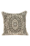 Parkland Collection Abu Cotton Throw Pillow In Beige