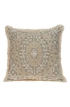 Parkland Collection Abu Cotton Throw Pillow In Beige