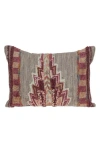 Parkland Collection Adara Embroidered Throw Pillow In Multi Red