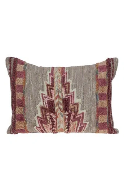 Parkland Collection Adara Embroidered Throw Pillow In Multi Red