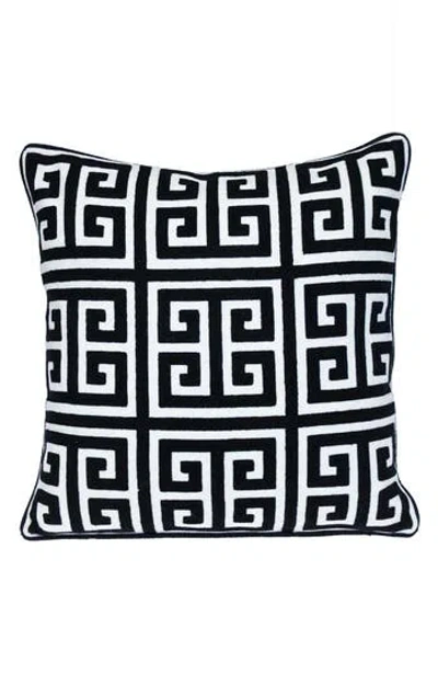 Parkland Collection Adora Square Throw Pillow In Black