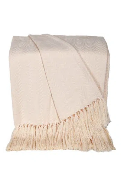 Parkland Collection Airi Throw Blanket In Cream