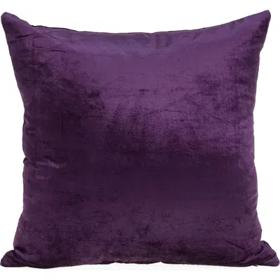 Parkland Collection Alba Square Transitional Throw Pillow In Purple