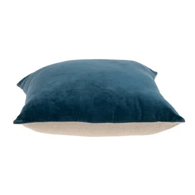 Parkland Collection Apollo Transitional Square Pillow Cover & Insert In Teal