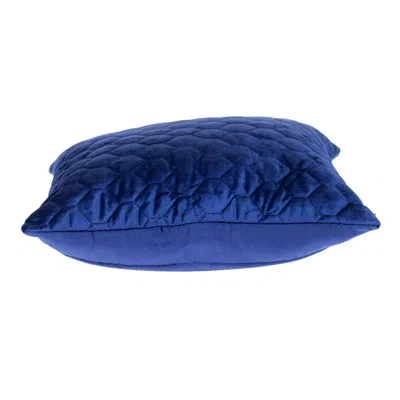 Parkland Collection Bazyli Transitional Quilted Throw Pillow In Blue