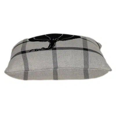 Parkland Collection Big Max Transitional Grey Throw Pillow In Gray