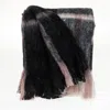 Parkland Collection Cabino Handloomed Wool Blend Throw Blanket In Black Multi