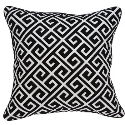 Parkland Collection Cameo Square Cotton Pillow Cover & Insert In Polyester,polyfill,red