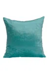 Parkland Collection Camila Transitional Solid Pillow In Aqua