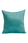 Parkland Collection Camila Transitional Solid Pillow In Aqua