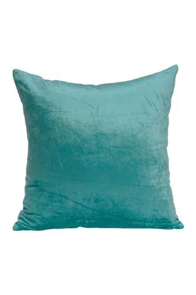 Parkland Collection Camila Transitional Solid Pillow In Aqua