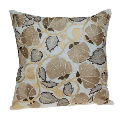 Parkland Collection Cassidy White Throw Pillow